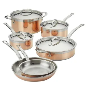 Hestan CopperBond 10-Piece Induction Copper Cookware Set