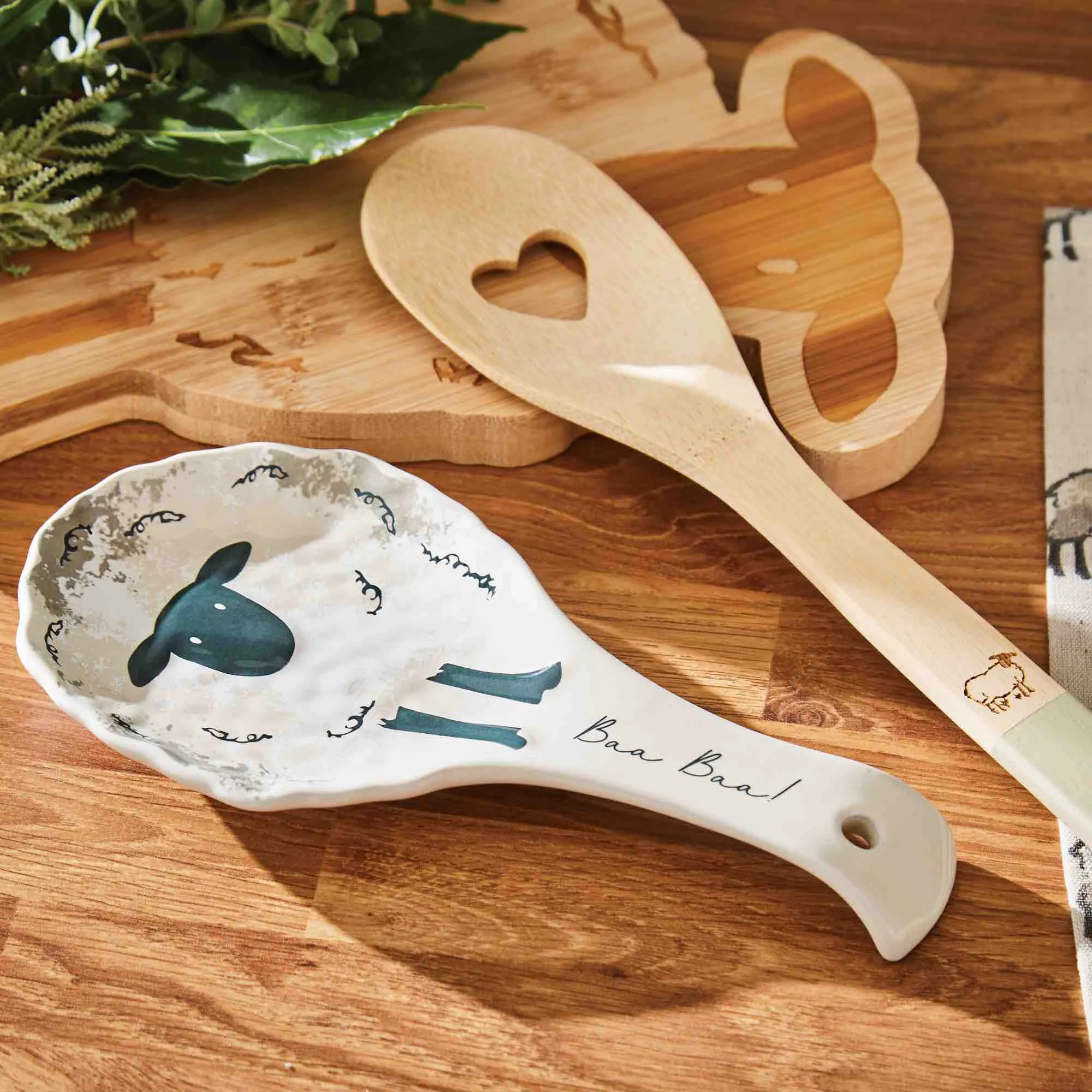 Highland Sheep Ceramic Large Spoon Rest