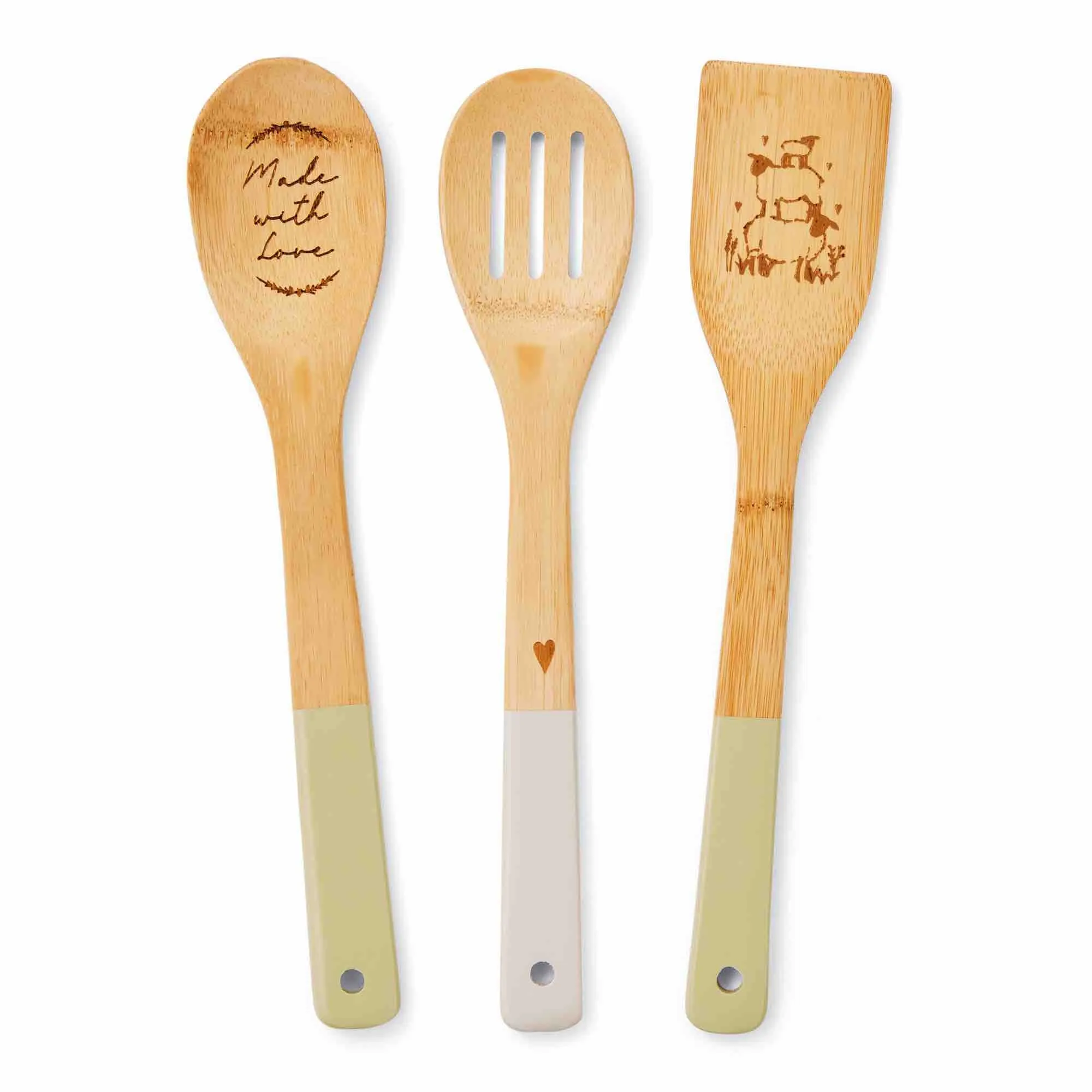 Highland Sheep Set of 3 Bamboo Utensils