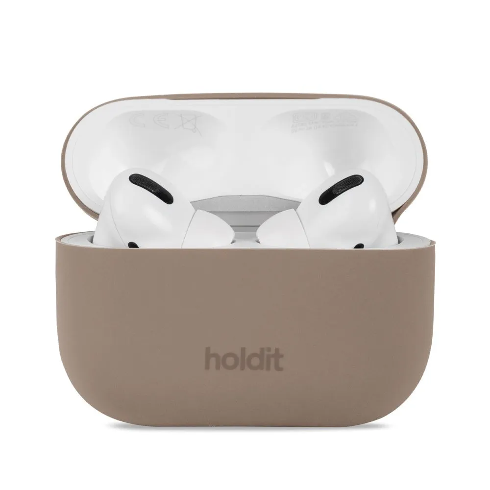 Holdit Silikone Cover Til AirPods Pro 2nd Gen (2022) - Mocha Brown