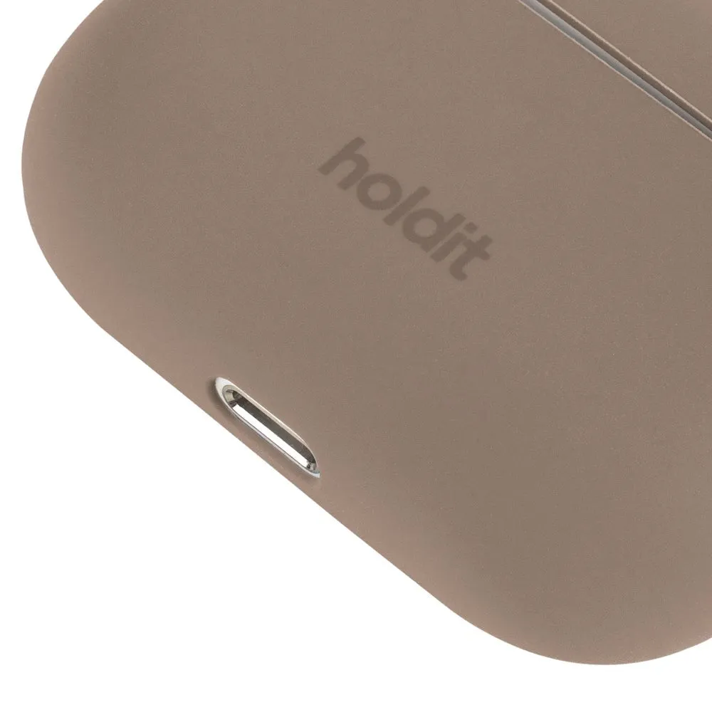 Holdit Silikone Cover Til AirPods Pro 2nd Gen (2022) - Mocha Brown