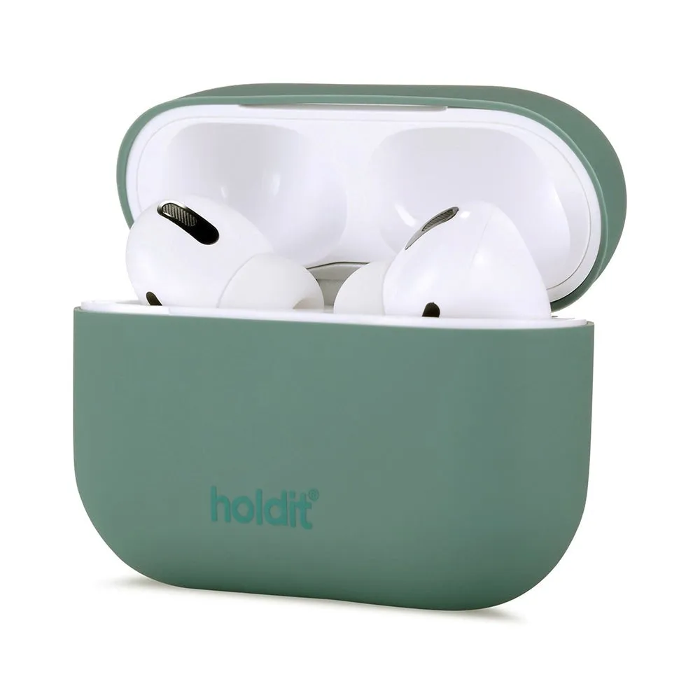 Holdit  Silikone Cover Til AirPods Pro - Moss Green