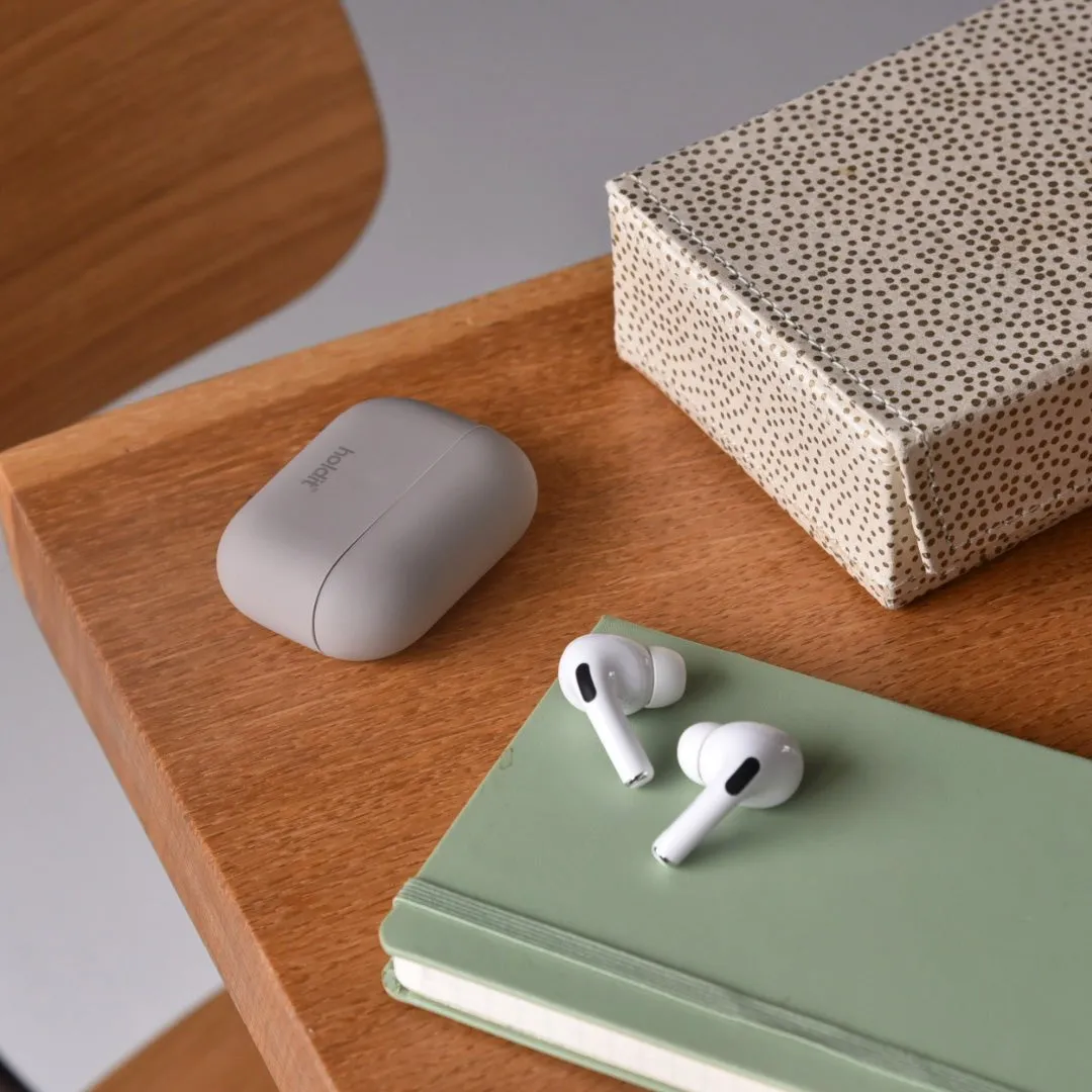 Holdit  Silikone Cover Til AirPods Pro - Taupe