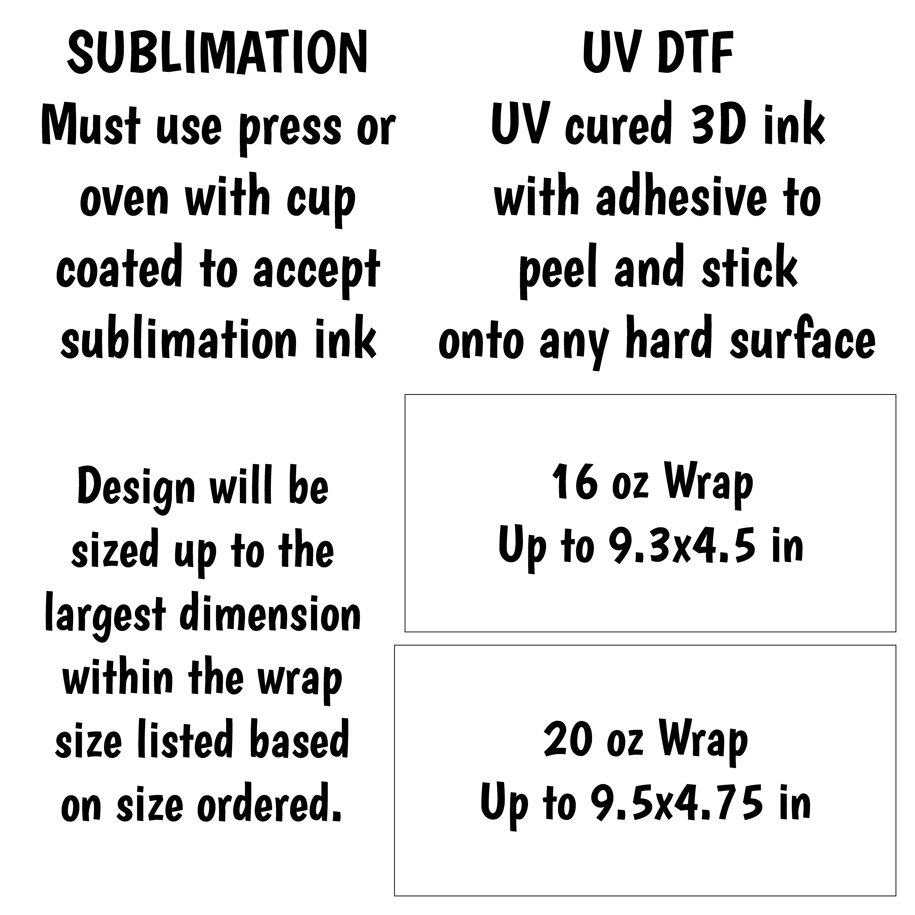 Hummingbird Wrap for 16/20 oz Cups - UV DTF or Sublimation (SHIPS IN 3-7 BUS DAYS)