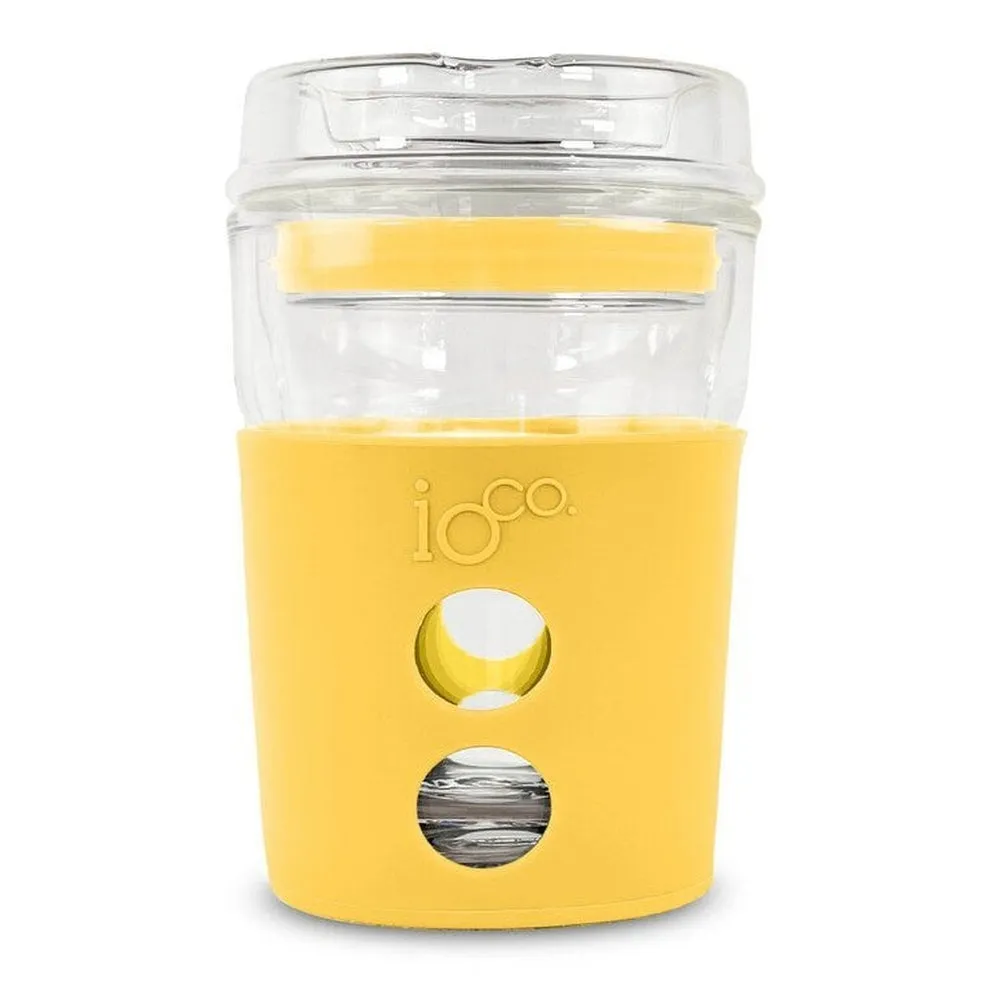 IOco 8oz Reusable Glass Coffee Cup