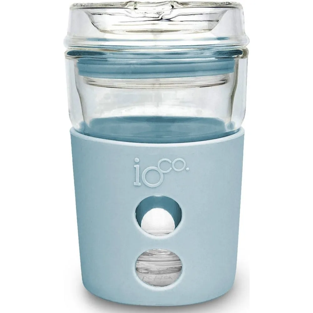 IOco 8oz Reusable Glass Coffee Cup