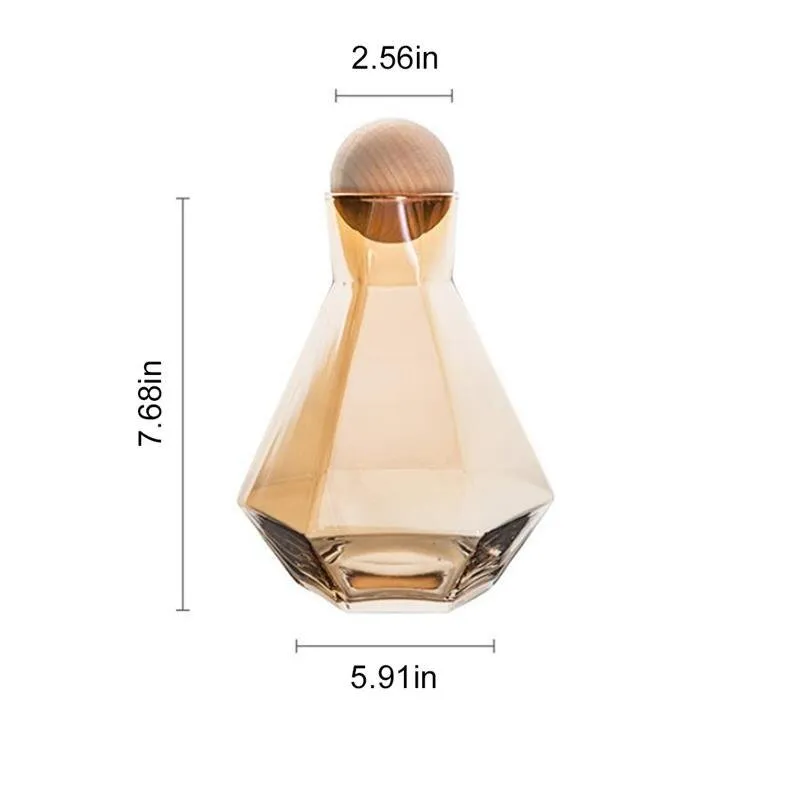 Irregular Glass Water Jug Kettle - Creativity Design (1200ml, 1400ml)