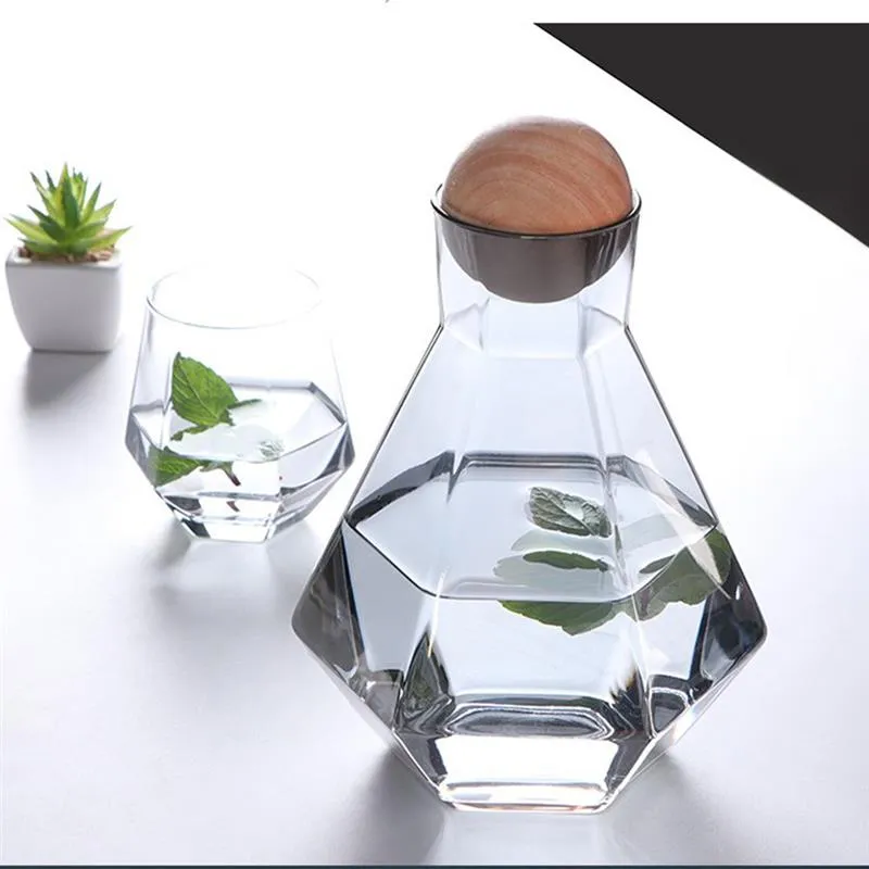 Irregular Glass Water Jug Kettle - Creativity Design (1200ml, 1400ml)