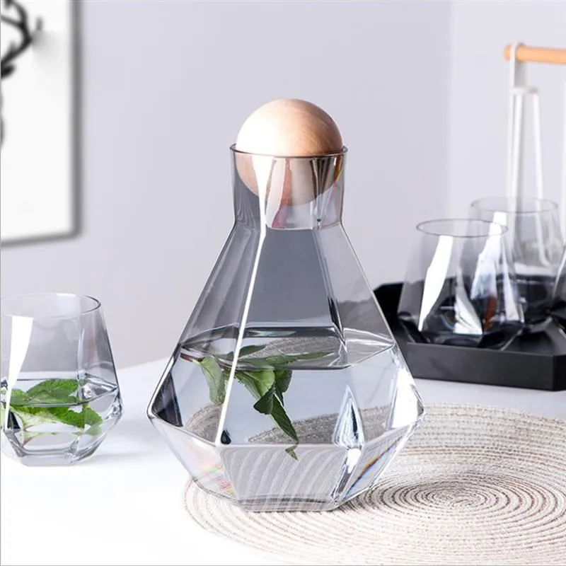 Irregular Glass Water Jug Kettle - Creativity Design (1200ml, 1400ml)