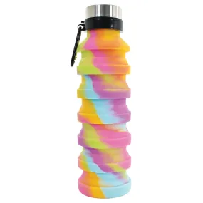 Iscream Tie Dye Silicone Collapsible Water Bottle