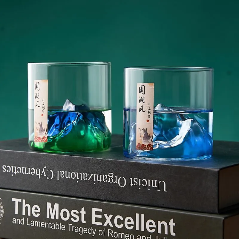 Japanese Whiskey Glass with 3D Vodka Design