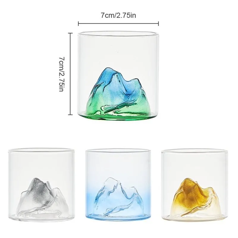 Japanese Whiskey Glass with 3D Vodka Design