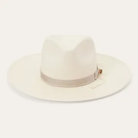 JW Marshall Straw Flat Brim Hat