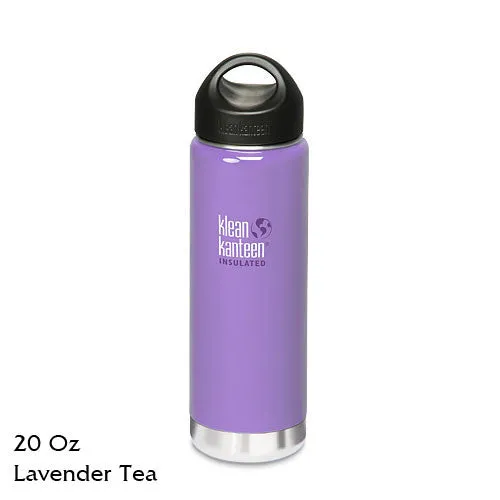 Klean Kanteen Insulated Stainless-Steel Wide-Mouth Bottle with Loop-Top Cap - 20 fl. oz.