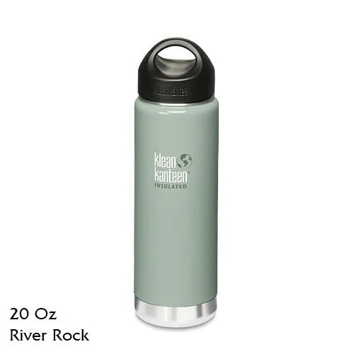 Klean Kanteen Insulated Stainless-Steel Wide-Mouth Bottle with Loop-Top Cap - 20 fl. oz.