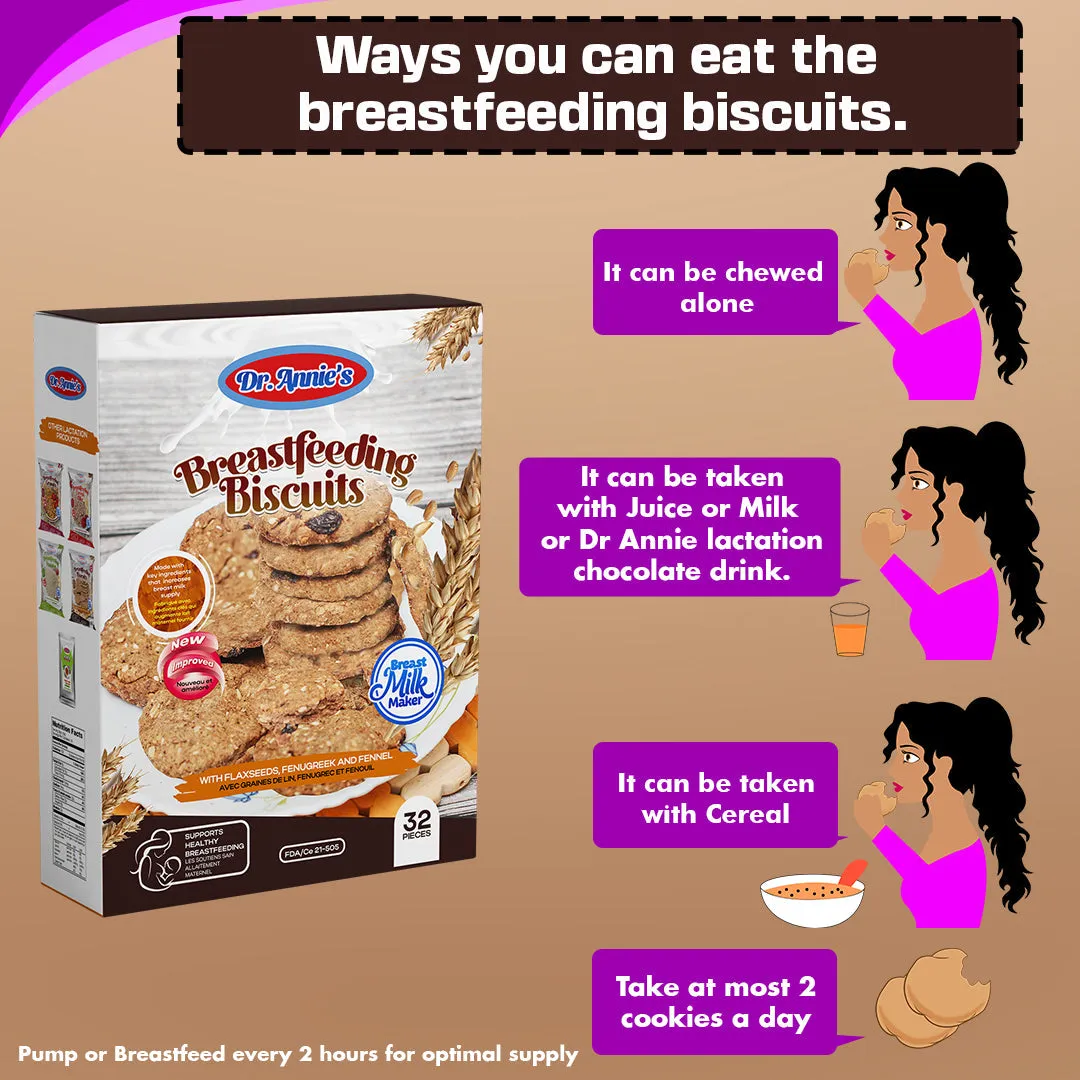 Lactation / Breastfeeding / Nursing Biscuits / Cookies  (Dr. Annie Breast Milk Maker / Booster)