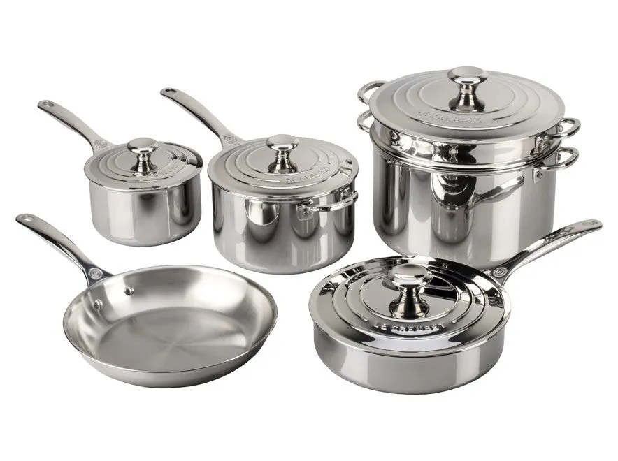 Le Creuset 10-Piece Stainless Steel Set