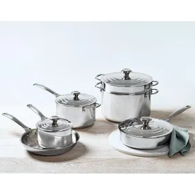 Le Creuset Stainless Steel 10 Piece Cookware Set