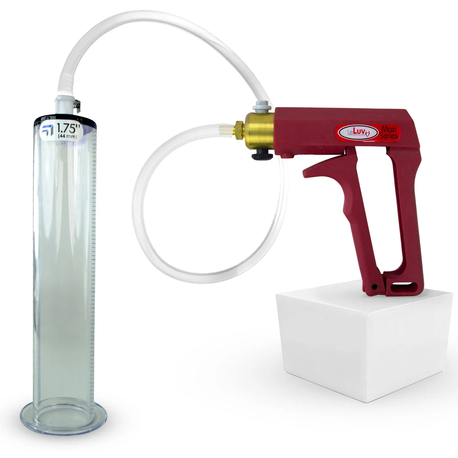 LeLuv Maxi Penis Pump with Clear Hose | Wide Flange Cylinder