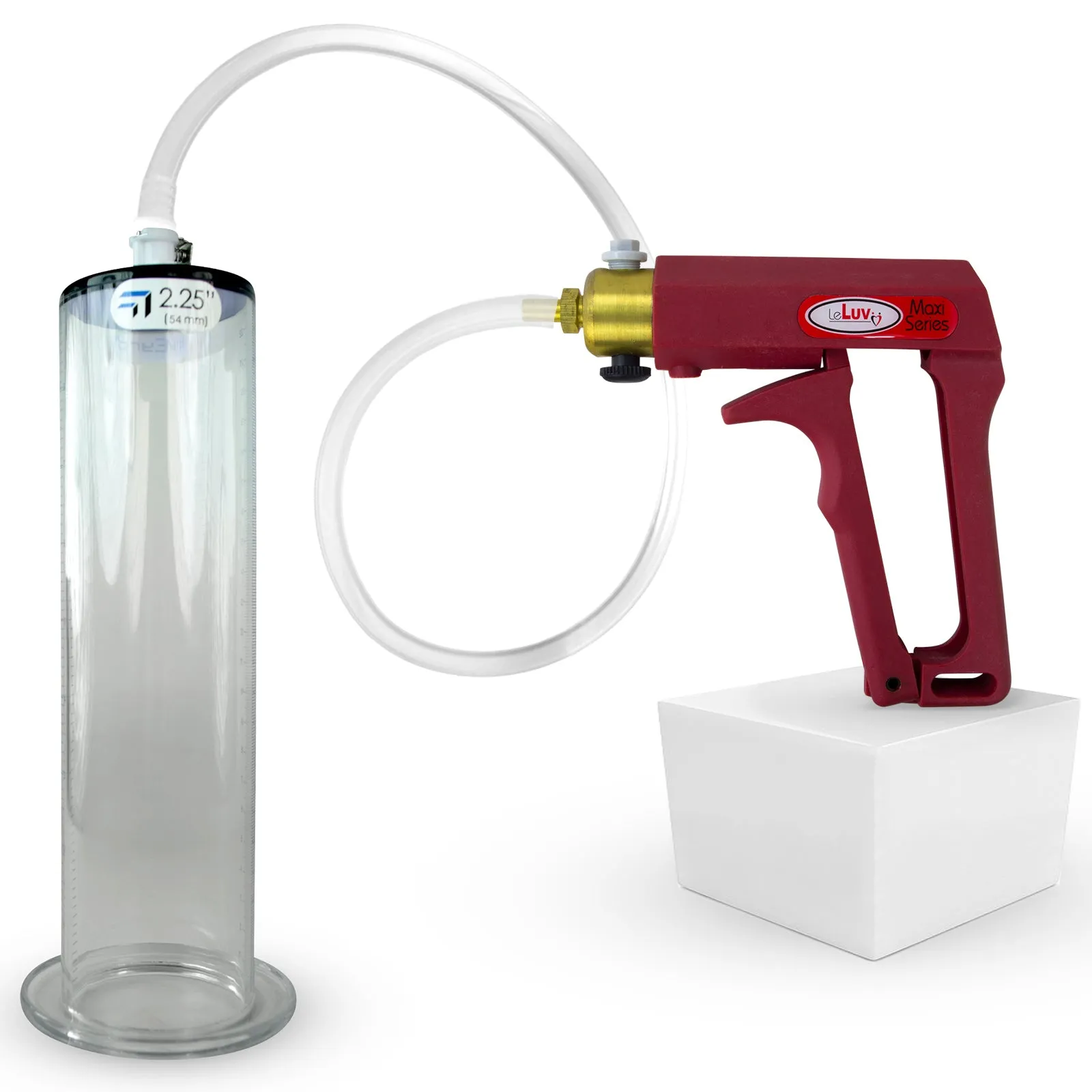 LeLuv Maxi Penis Pump with Clear Hose | Wide Flange Cylinder