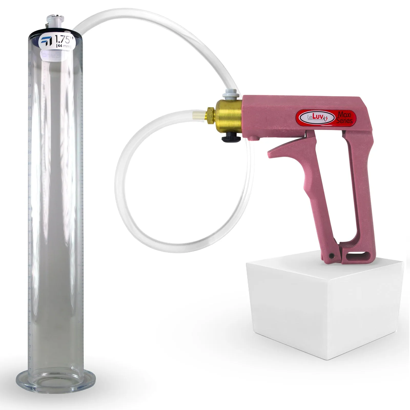 LeLuv Maxi Penis Pump with Clear Hose | Wide Flange Cylinder