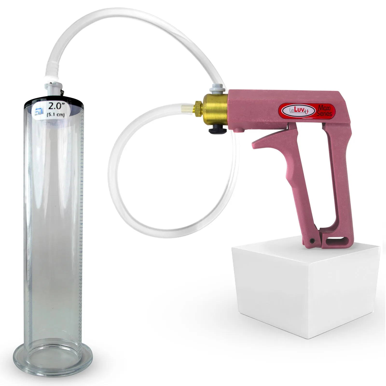 LeLuv Maxi Penis Pump with Clear Hose | Wide Flange Cylinder