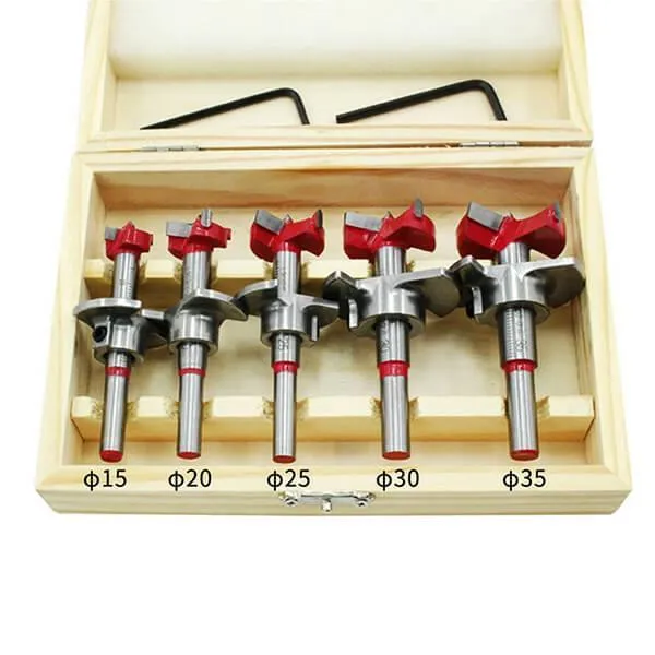 Levoite™ Forstner Drill Bit Set for Cabinet Hinges 5-Piece