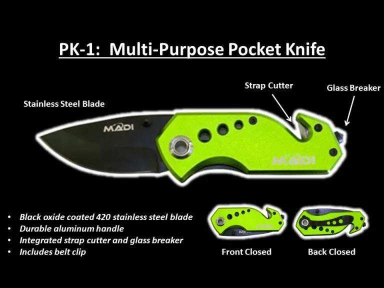 MADI Multi-Purpose Pocket Knife - PK-1 DISCONTINUED