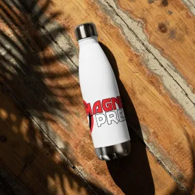 Magnetic Press logo Stainless steel water bottle