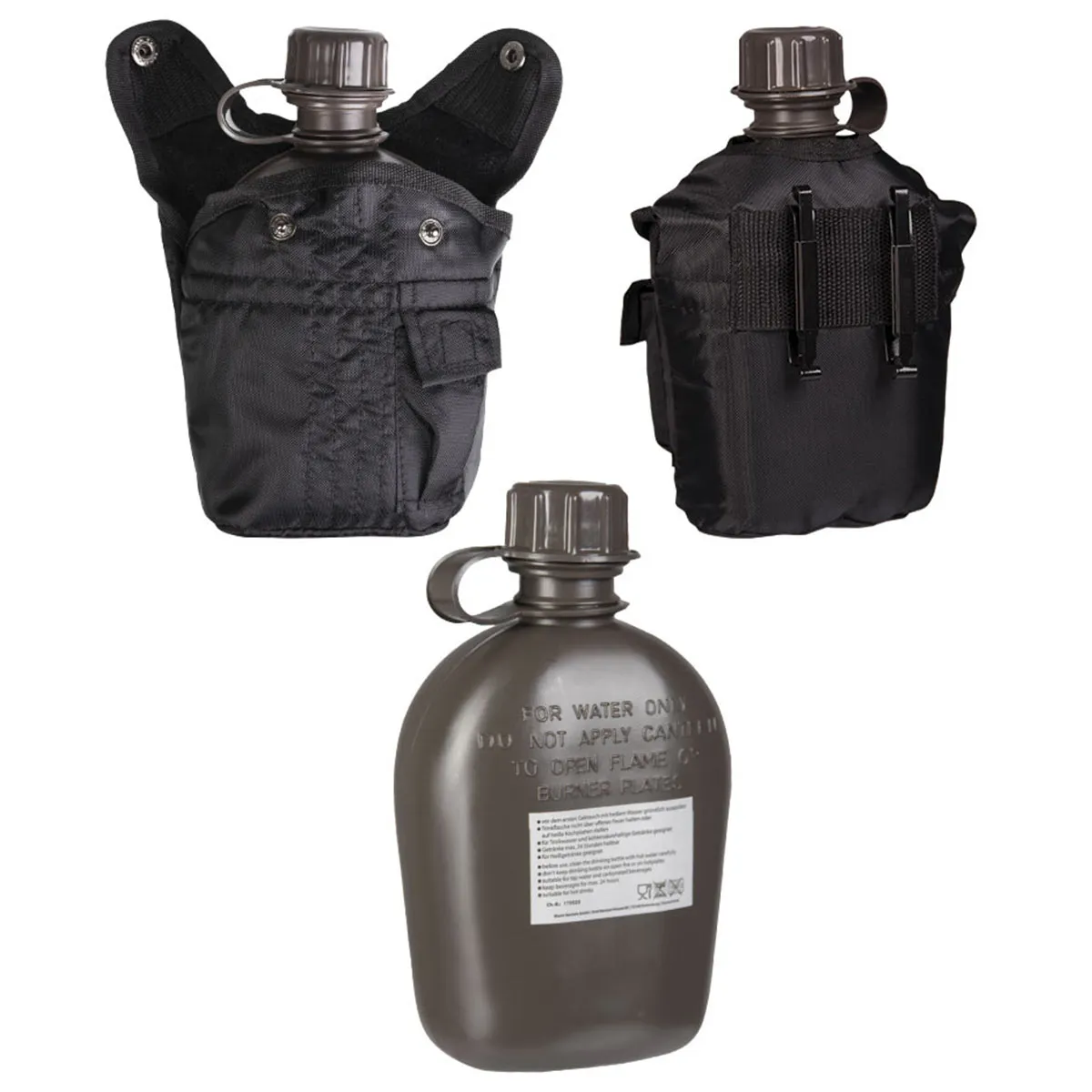 Mil-Tec US 1-Litre Canteen Black