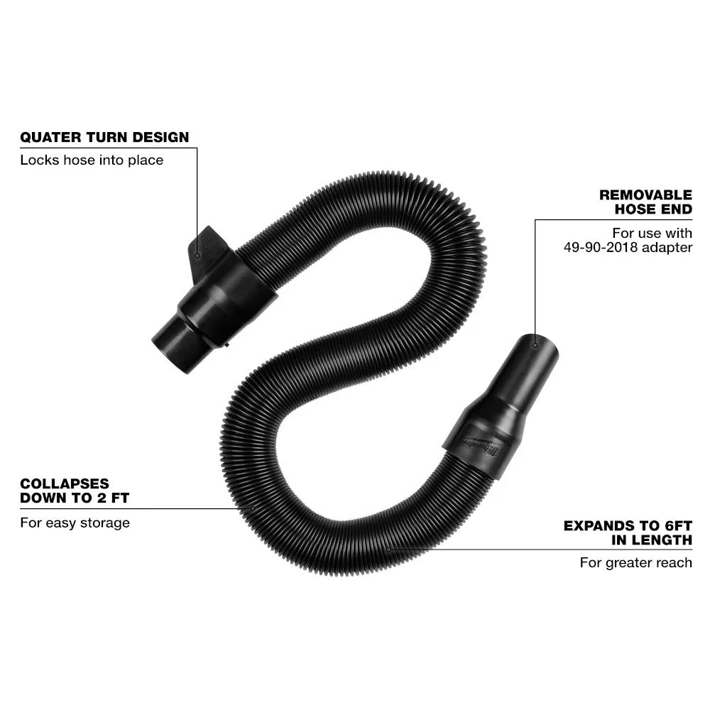 Milwaukee 49-90-2014 1-1/4" x 2' to 6' Expandable Hose