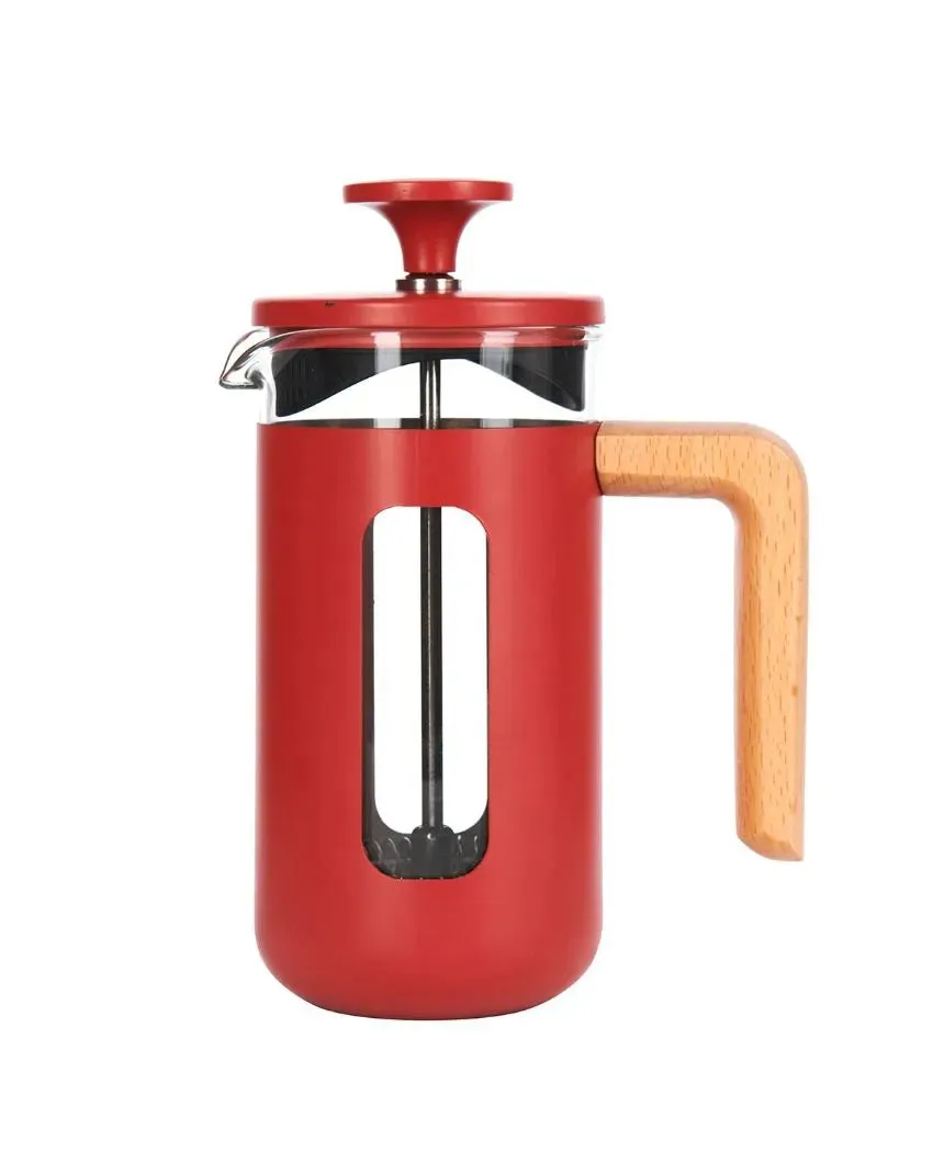 Modern Pisa Stainless Steel Cafetiere Cup | Red