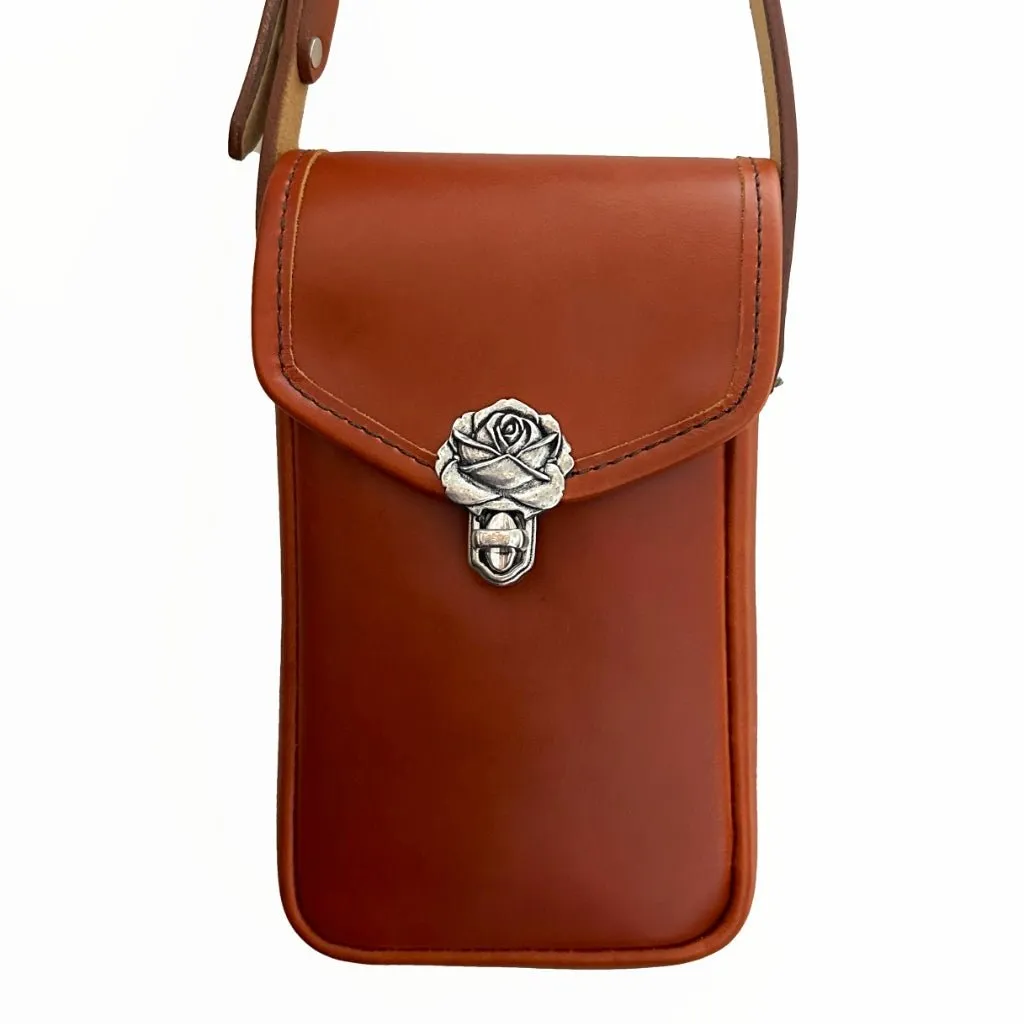 Molly Cell Phone Handbag, Tahoe in Whiskey