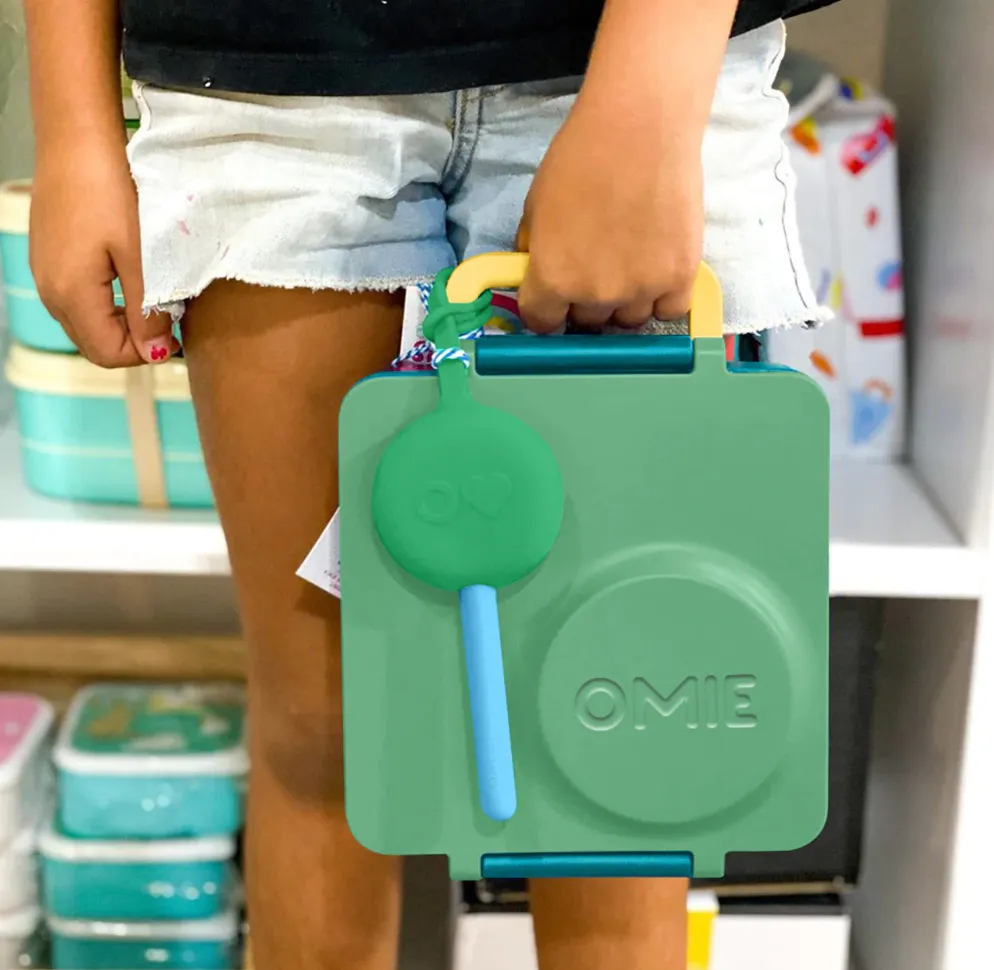 OmieBox OmiePod & Cutlery Set - Mint Green