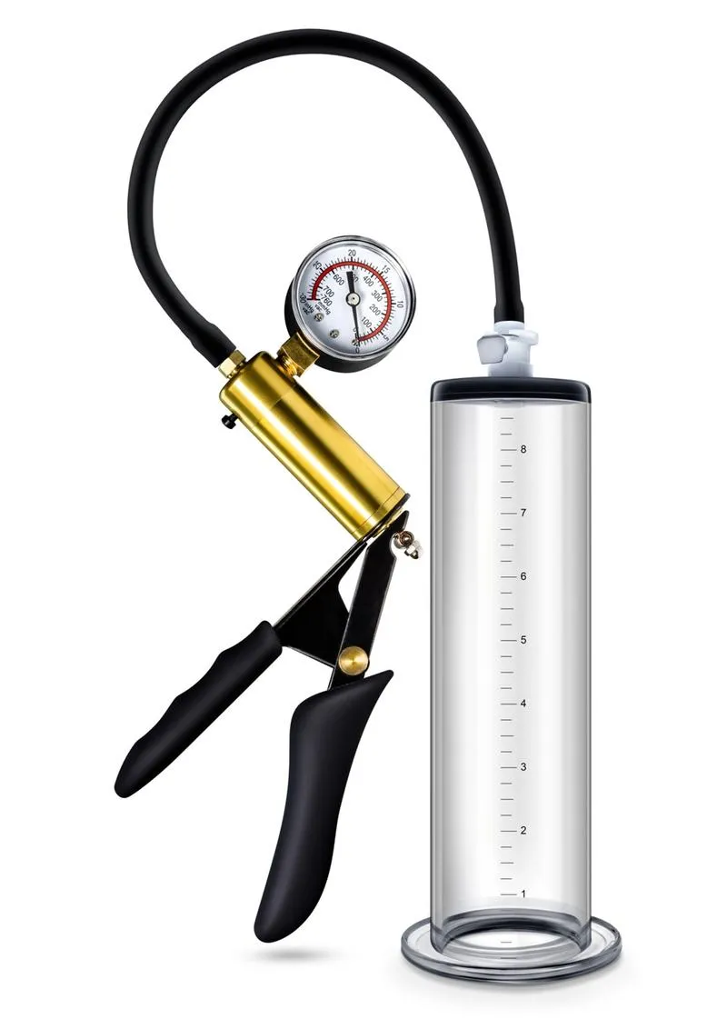 Performance Vx6 Vacuum Penis Pump with Brass Pistol and Pressure Gauge