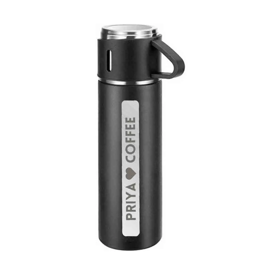 Personalized Steel Thermos Flask for Tea & Coffee Travel Vacuum Flask - COFFEE