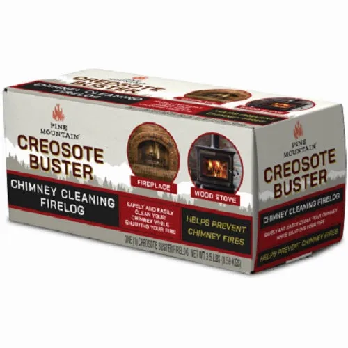 Pine Montain 525-160-881 Creosote Buster Chimney Cleaning Firelog - Quantity of 2