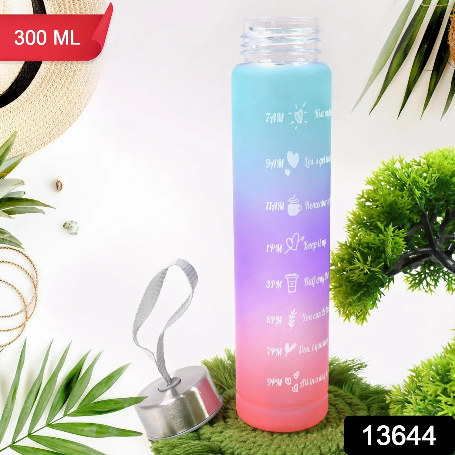 Plastic Motivational Water Bottle (300 ML)