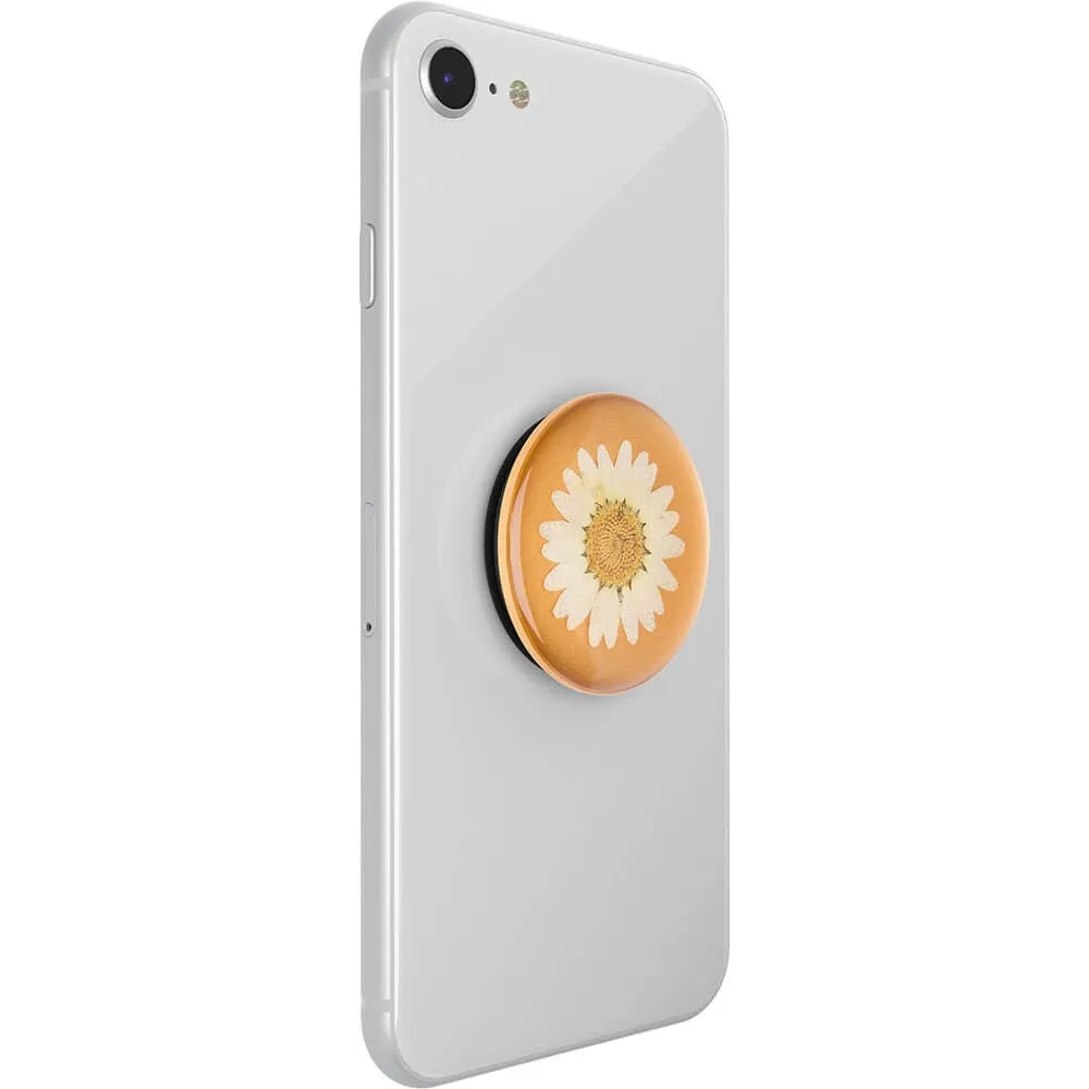 POPSOCKETS Pressed White Daisy Premium Holder og Stand