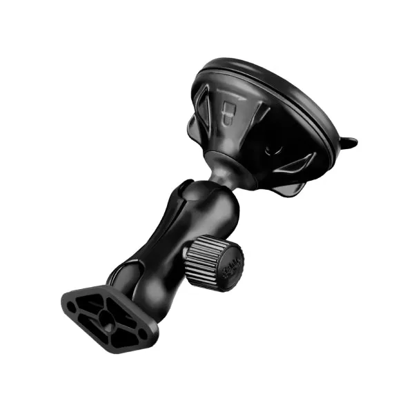 RAM® Twist-Lock™ Low Profile Suction Cup Double Ball Mount (RAP-B-166-2U)