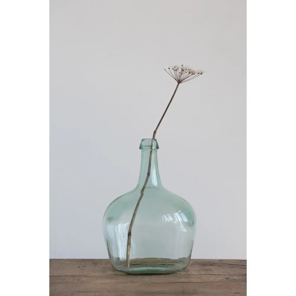 Recycled Green Glass Bottle/Carafe