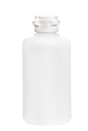 Round EZLabpure™ Polypropylene (PP) Vacuum Bottle, 2 L, VersaCap® 53B, Closed, 1/EA