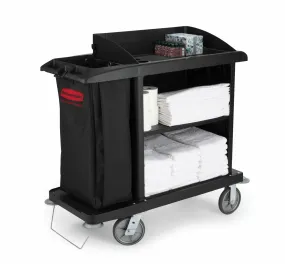 RUBBERMAID XTRA tm COMPACT HOUSEKEEPING CART W/VINYL BAG, BUMPERS & VACUUM