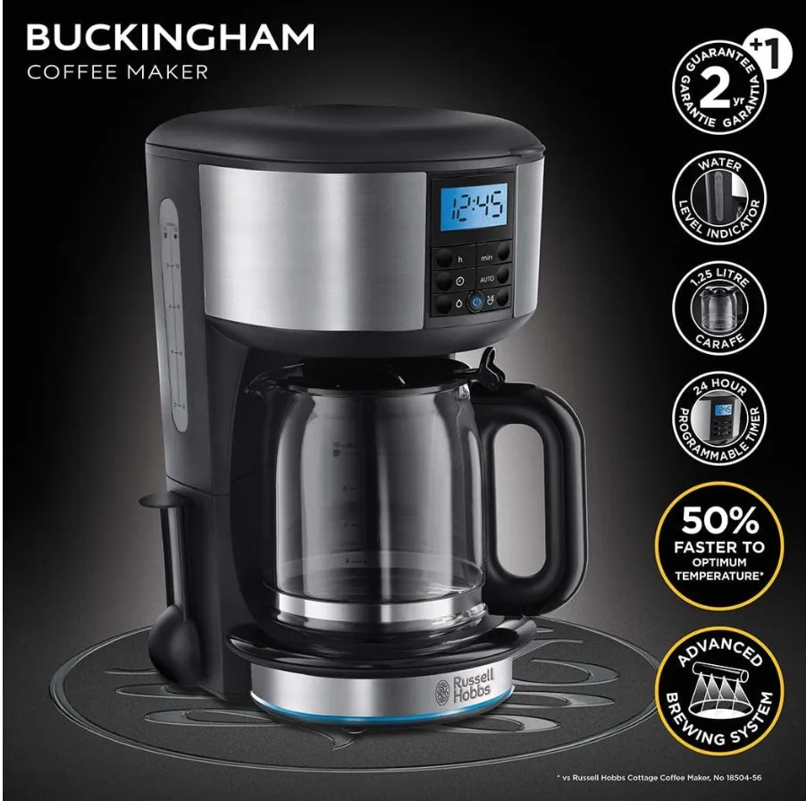 RUSSELL HOBBS BUCKINGHAM COFFEE MAKER - 20680