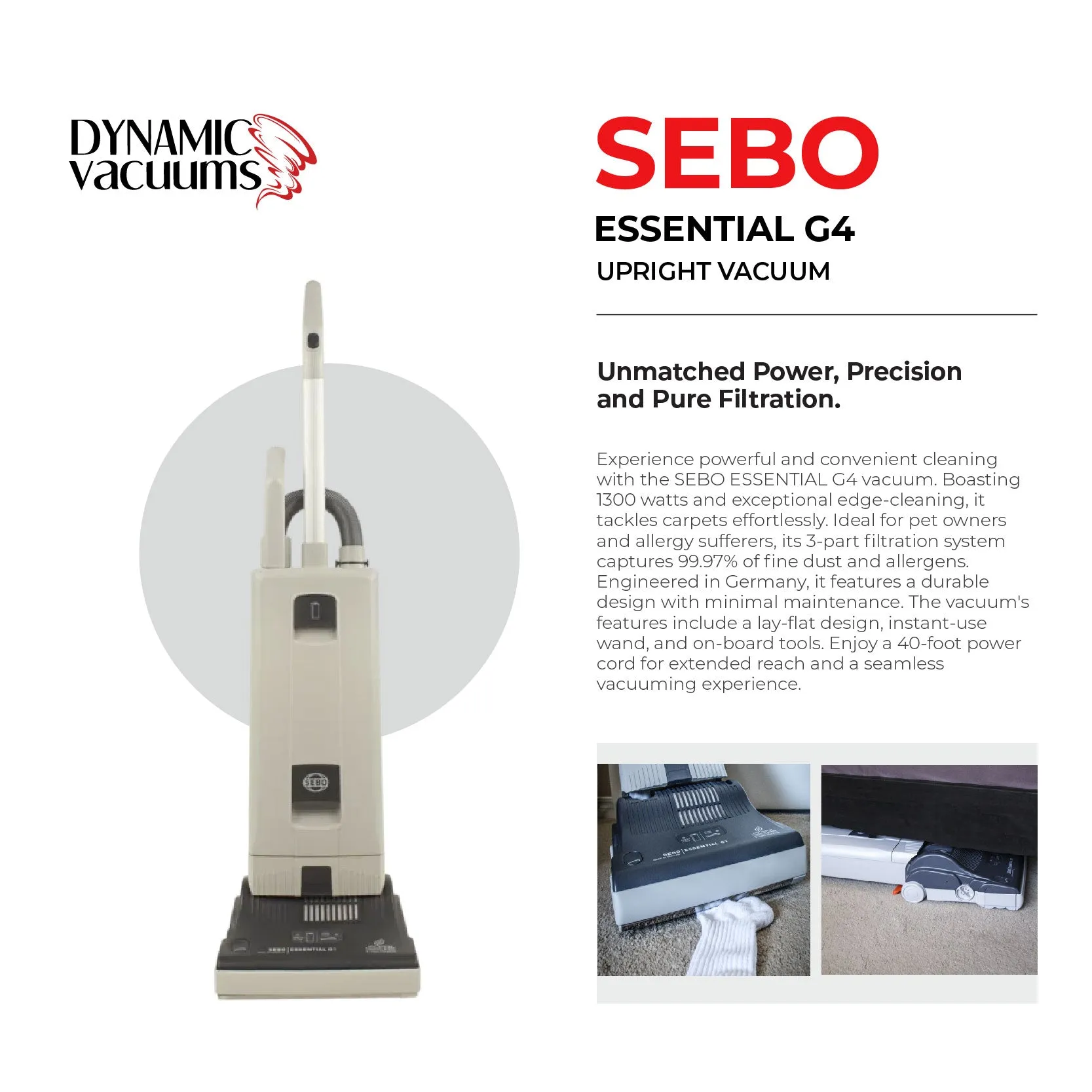 Sebo Essential G4 Upright Vacuum