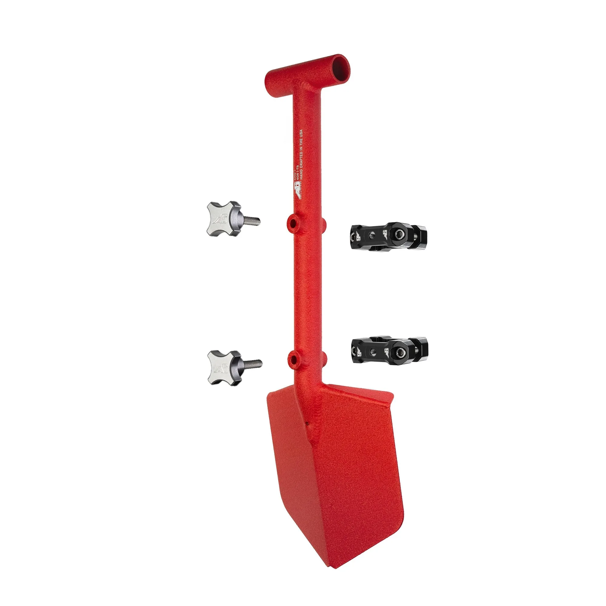 Shovel / Mount Combo - Red Mini Shovel / Black UMD with Knobs