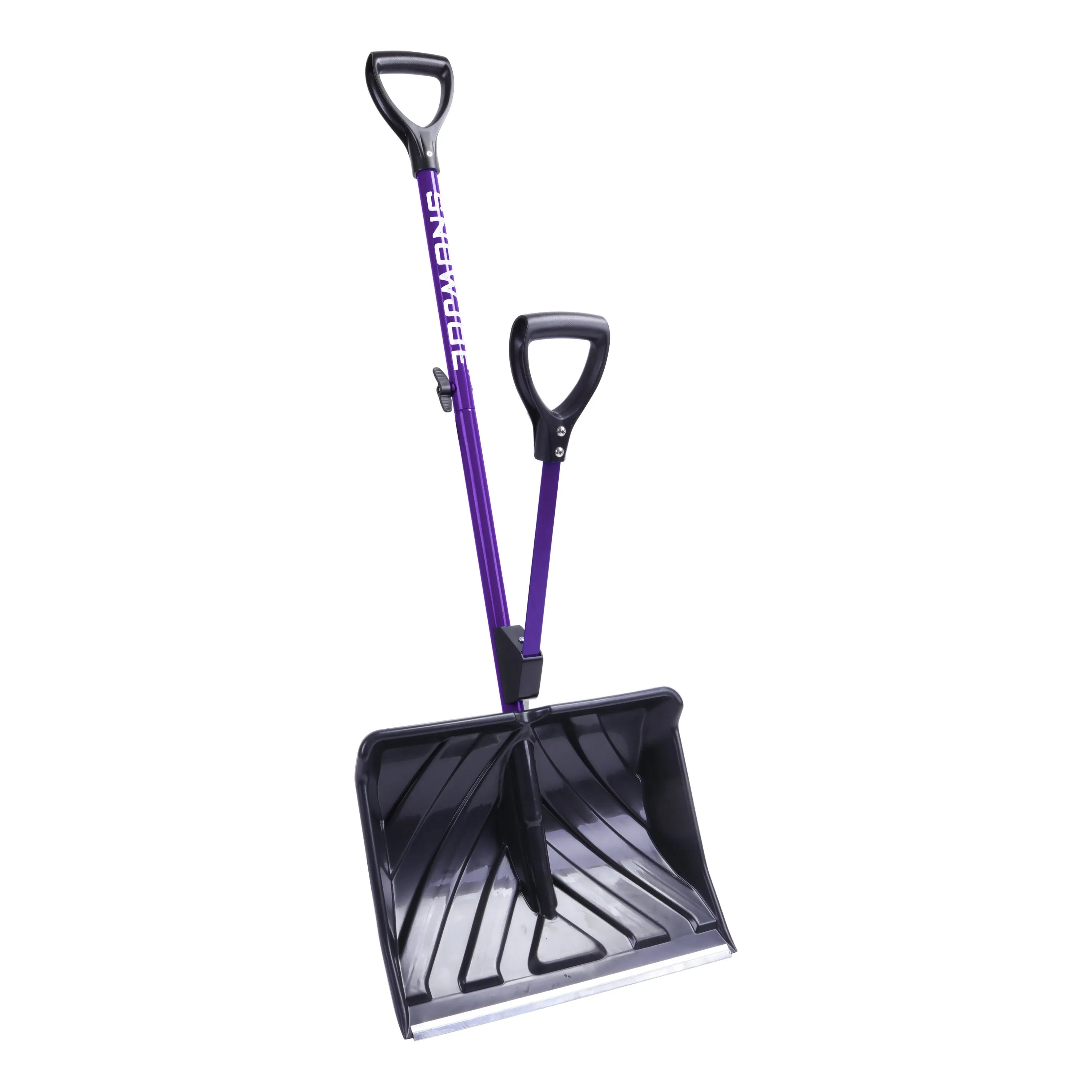 Snow Joe SJ-SHLV01-PRP-RM Shovelution Strain-Reducing Snow Shovel | 18-Inch | Spring Assisted Handle (Purple) (Certified Refurbished)