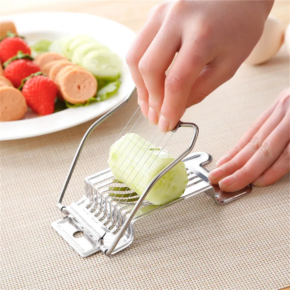 Stainless Steel Egg Cutter Wire Egg Slicer for Hard Boiled Eggs Kitchen Accessories Kitchen Gadgets and Accessories