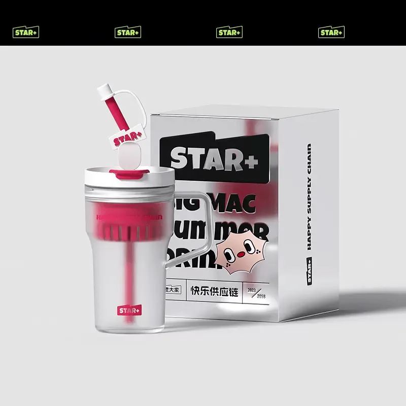 STAR  Dopamine Straw Cup Water Bottle 600/1200ml