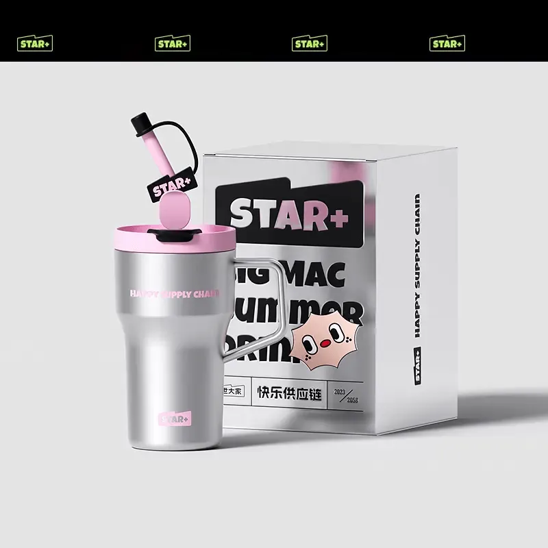 STAR  Dopamine Straw Cup Water Bottle 600/1200ml